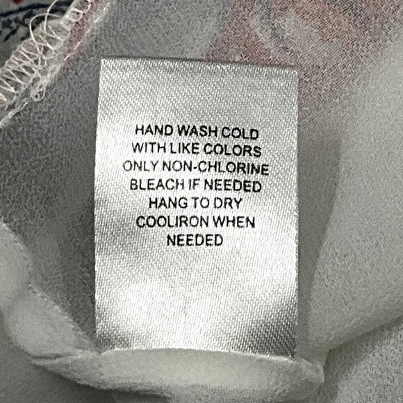 Maeve Top Womens S Floral Cochet Dainty Lace Semi Sheer Mesh V-Neck Blouse - Picture 9 of 10